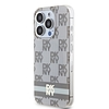 DKNY IML Checkered Mono Pattern Pattern & Printed Stripes MagSafe tok iPhone 13 Pro / 13-hoz - bézs