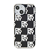 DKNY IML Checkered Mono Pattern tok iPhone 15 / 14 / 13-hoz - fekete