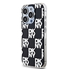 DKNY IML Checkered Mono Pattern tok iPhone 15 Pro Max készülékhez - fekete