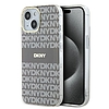 DKNY IML Mono & Stripe MagSafe tok iPhone 15/14/13 telefonhoz - bézs