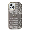 DKNY IML Mono & Stripe MagSafe tok iPhone 15/14/13 telefonhoz - bézs