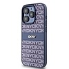 DKNY Leather Mono Stripe & Metal Logo tok iPhone 15 Pro telefonhoz - kék