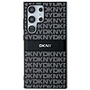 DKNY Leather Mono Stripe & Metal Logo tok Samsung Galaxy S24 Ultra készülékhez - fekete