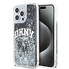 DKNY Liquid Glitter Big Logó iPhone 14 Pro Max tok - fekete