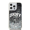 DKNY Liquid Glitter Big Logó iPhone 14 Pro Max tok - fekete