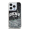 DKNY Liquid Glitter Big Logó iPhone 14 Pro tok - fekete