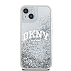 DKNY Liquid Glitter Big Logo tok iPhone 15 / 14 / 13-hoz - fehér