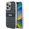 DKNY Repeat Texture Pattern Stripe tokkal iPhone 16 Pro készülékhez - fekete