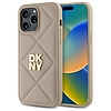 DKNY steppelt Stack logó iPhone 14 Pro tok - bézs