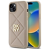 DKNY steppelt Stack logó iPhone 15 Plus tok - bézs