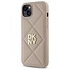 DKNY steppelt Stack logó iPhone 15 Plus tok - bézs