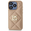 DKNY steppelt Stack logó iPhone 15 Pro tok - bézs