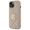 DKNY steppelt Stack logó iPhone 15 tok - bézs