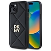 DKNY steppelt Stack logós iPhone 15 Plus tok - fekete