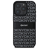 DKNY textúra mintás tónusos csíkos iPhone 16 Pro Max tok - fekete