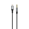 Dudao audiokábel Lightning - mini jack, 3,5 mm, 1 m szürke (L11PRO)