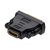 DVI 24+1 dugasz-HDMI aljzat adapter ECDB0 fekete