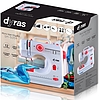 Dyras SM-505R Mini varrógép, 12 öltésminta, piros