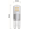 EMOS Classic LED izzó JC G9 1,9W 210lm meleg fehér