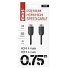 EMOS HDMI kábel 2.0 A-A dugó 0.75m