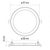 EMOS LED panel beépíthető 24W 2000lm IP20 meleg fehér (ZD1151)