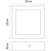 EMOS LED panel falon kívüli 12W 1000lm IP20 meleg fehér (ZM6131)