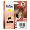 Epson T0874 Yellow tintapatron eredeti C13T08744010 Flamingó