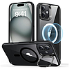 ESR - Classic Hybrid HaloLock Kickstand - iPhone 16 - Clear Black