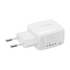 Fali töltő 25W PD Ricomm RC252 EU, 1xUSB-A, 1xUSB-C + 2,1m USB-C kábel (RC252 EU)