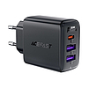 Fali töltő Acefast A57 GaN 2xUSB-A+USB-C PD35W EU fekete (A57 black)