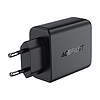 Fali töltő Acefast A61 GaN 2xUSB-A, 2xUSB-C PD45W EU fekete (A61 black)