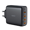 Fali töltő Aukey PA-B7S, 1xUSB-A, 3xUSB-C, 100W GaN fekete (PA-B7S Black)