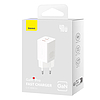 Fali töltő Baseus GaN5 40W, 2x USB C, fehér (CCGP180102)