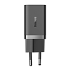 Fali töltő Baseus GaN5 40W, 2x USB C, fekete (CCGP180101)