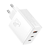 Fali töltő Baseus OS-Cube Pro 2xUSB-C + USB, 65W, fehér (P10152301213-00)