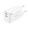 Fali töltő Foneng GaN 35W USB-C 2-Port 2.4A fehér (GAN35 C-L)