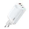 Fali töltő Remax, RP-U55, 2x USB-C, USB, 65W, fehér (RP-U55)