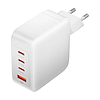 Fali töltő, Vention, FEIW0-EU, 3xUSB-C, USB-A, 140W/140W/30W/18W, GaN fehér