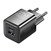 Fali töltő, Vention, FEQB0-EU, USB-C, USB-A, 30W/30W, GaN fekete