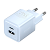 Fali töltő, Vention, FEQL0-EU, USB-C + USB-A, 30W/30W, GaN kék