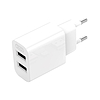 Fali töltő XO L109 2x USB-A, kábel USB Type-C, 2.4A fehér