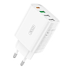 Fali töltő XO L120 3x USB, 1x USB-C, 18W, fehér (L120)