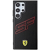 Ferrari Big SF Perforált tok Samsung Galaxy S24 Ultra készülékhez - fekete