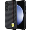 Ferrari Carbon Printed Line tok Samsung Galaxy S24-hez - fekete