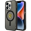 Ferrari FEHMP14XURKK iPhone 14 Pro Max 6.7" fekete/fekete keménytokos Átlátszó Magas széf