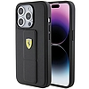 Ferrari Grip Stand fém logós tok iPhone 15 Pro Max telefonhoz - fekete