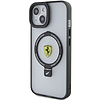 Ferrari Ring Stand 2023 Collection MagSafe tok iPhone 15 Plus / 14 Plus telefonhoz - fekete