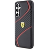 Ferrari Twist Metal Logo tok Samsung Galaxy S23 FE-hez - fekete