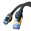 Fonott hálózati kábel Cat.7 Baseus Ethernet RJ45, 10Gbps, 10m, fekete (B0013320B111-07)