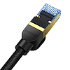 Fonott hálózati kábel Cat.7 Baseus Ethernet RJ45, 10Gbps, 10m, fekete (B0013320B111-07)